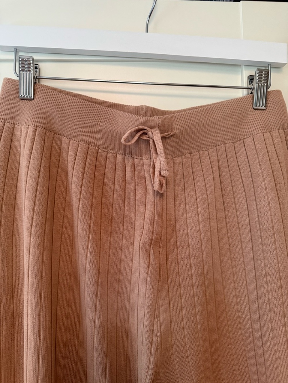 Sleeveless Top/ Wide-Leg Pant Ribbed Lounge Set, XL - Picture 4 of 10